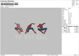Spiderman No Way Home Embroidery