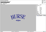 Nurse 1101 Embroidery File 6 sizes
