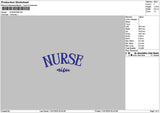 Nurse 1101 Embroidery File 6 sizes