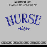 Nurse 1101 Embroidery File 6 sizes