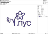 NYC24226 Embroidery File 6 size