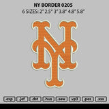 Ny Border 0205 Embroidery File 6 sizes