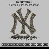 Ny Pattern 01 Embroidery File 6 sizes