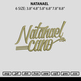 Natanael Embroidery File 6 sizes