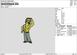Simpson Ned Embroidery File 6 sizes
