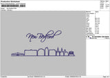 Bedfordtext Embroidery File 6 sizes