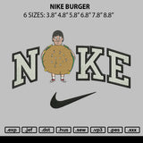 Nike Burger Embroidery File 6 sizes