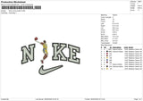Nike Jump Jordan Embroidery File 6 size