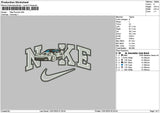 Nike Car 1201a Embroidery File 6 sizes