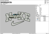 Nike Car 1201a Embroidery File 6 sizes