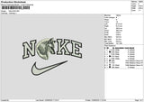 Nike Wolf 1209 Embroidery File 6 sizes