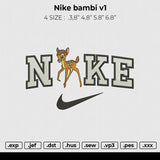 Nike Bambi v1 Embroidery