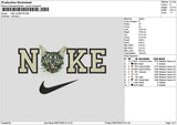 Nike Cat 0907 Embroidery File 6 sizes
