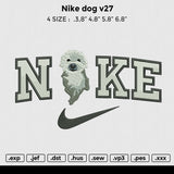 Nike dog v27 Embroidery