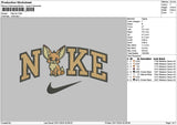 Nike Fox Embroidery File 6 sizes