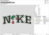 Nike Hand Grinch Embroidery File 6 sizes