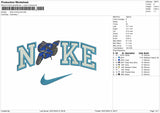 Nike Motorcycle Embroidery File 6 sizes