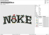 Nike penguin XMAS Embroidery File 6 size