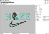 Nike Weekend v2 Embroidery File 6 sizes