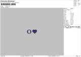 O Heart Embroidery File 6 szes