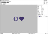 O Heart Embroidery File 6 szes