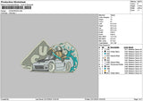 Carcartoon 02 Embroidery File 6 sizes