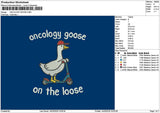 Duckstxt 1403b Embroidery File 6 sizes