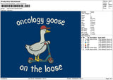 Duckstxt 1403b Embroidery File 6 sizes