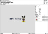 Oncologytext 3110 Embroidery File 6 sizes