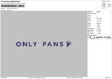 Onlytext Embroidery File 6 sizes