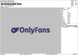 Onlytext Embroidery File 6 sizes