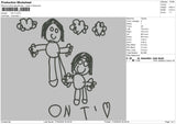 Drawing 1703 Embroidery File 6 sizes