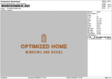 Optimizedtext Embroidery File 6 sizes
