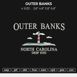 OUTER BANKS Embroidery