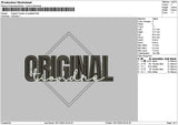 Originaltext V2 Embroidery File 6 sizes