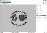 Panter Text Embroidery File 6 sizes