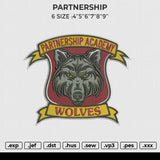 PARTNERSHIP Embroidery File 4 size