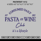 Pasteltext 1312 Embroidery File 6 sizes