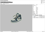 Patch Shoes J Embroidery File 6 sizes