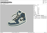 Patch Shoes J Embroidery File 6 sizes