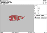 Patriotstext Embroidery File 6 sizes