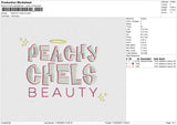 PEACHY CHELS Embroidery File 6 size