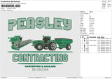 PEASLEY Embroidery File 6 size