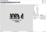 Penguins Embroidery File 6 sizes