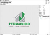 PERMABUILD Embroidery File 6 size