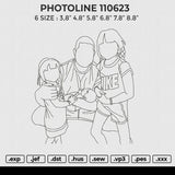 PHOTOLINE 110623 Embroidery File 6 size