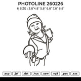 PHOTOLINE 260226 Embroidery File 6 size