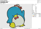 PINGUIN Embroidery File 6 size