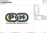 PM link Embroidery File 6 size