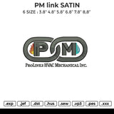 PM link Embroidery File 6 size